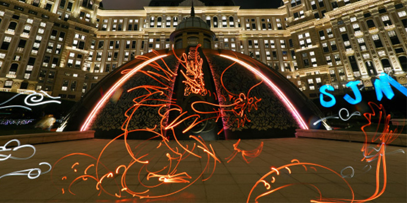 Opening Light Painting Performance