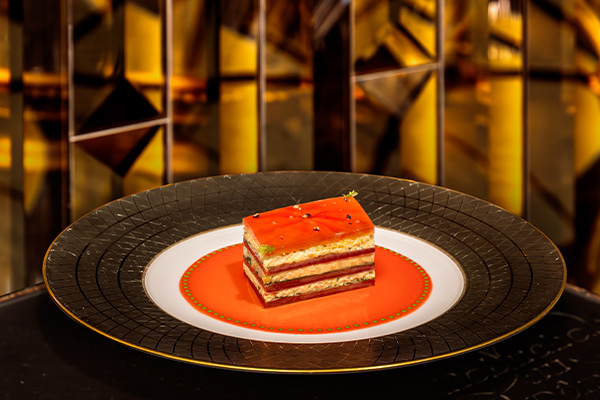 Tomato Mille-Feuille, Crabmeat, Avocado and Green Apple